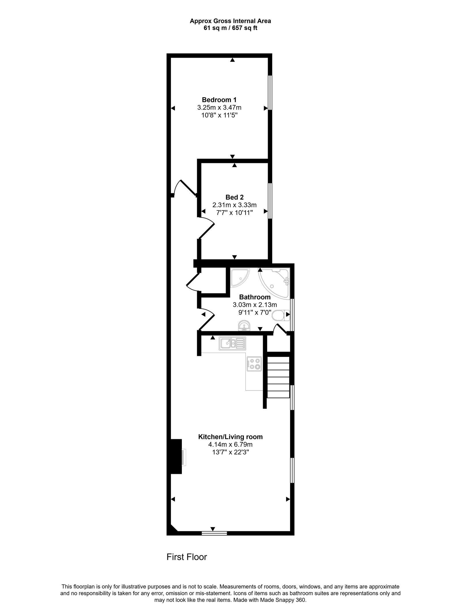 Apsley Street, Ashford floorplan