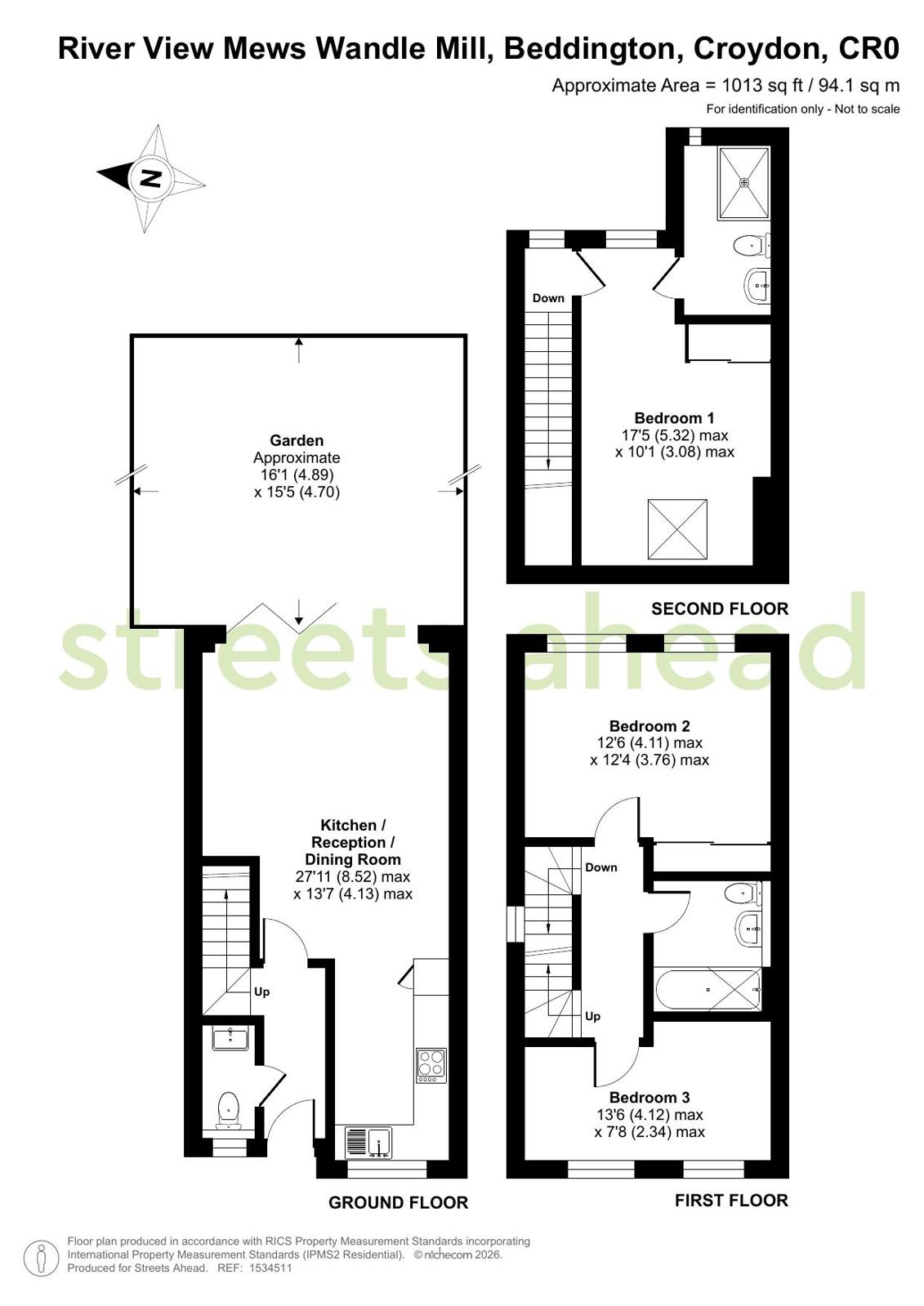 1 River View Mews,, Wandle Mill, Croydon floorplan