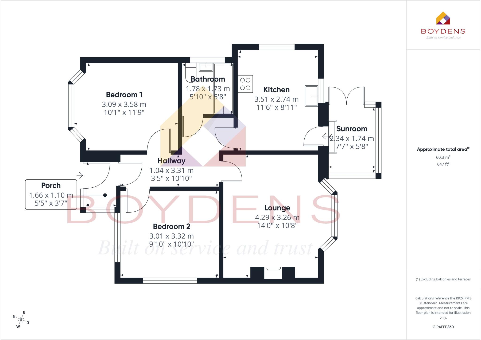 66, Bedford Road, Clacton-on-Sea floorplan