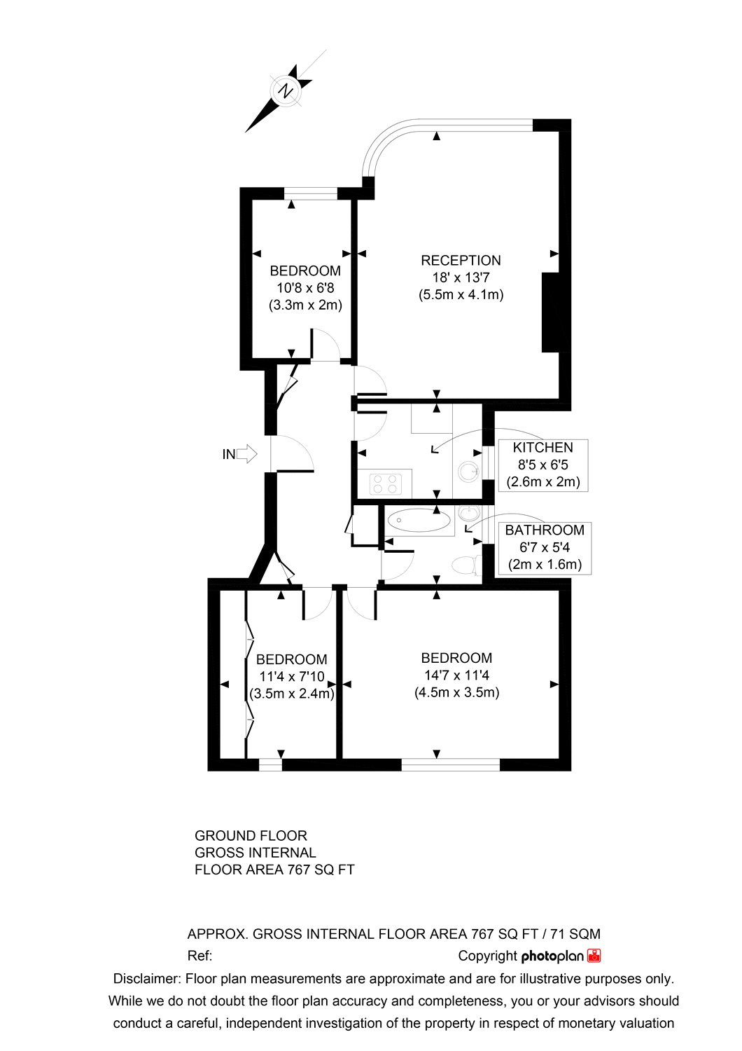 3 Bedrooms Flat to rent in Clissold Court, Greenway Close, London N4