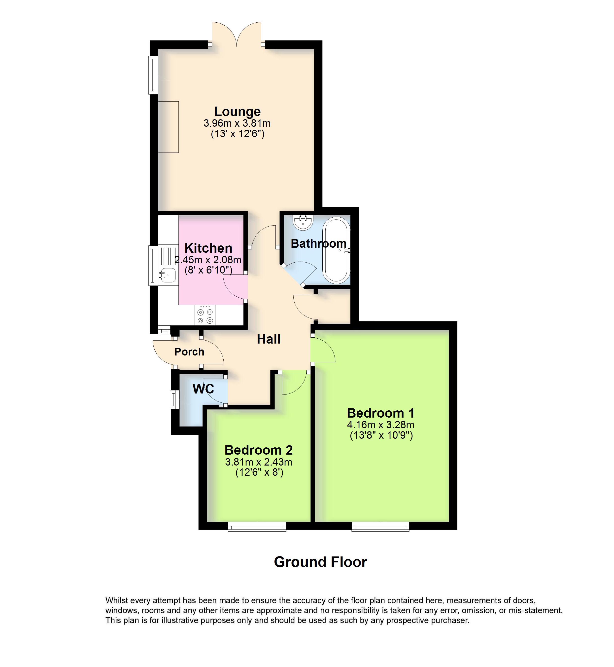 2 Bedrooms Flat for sale in Chesham Close, Goring By Sea, West Sussex BN12