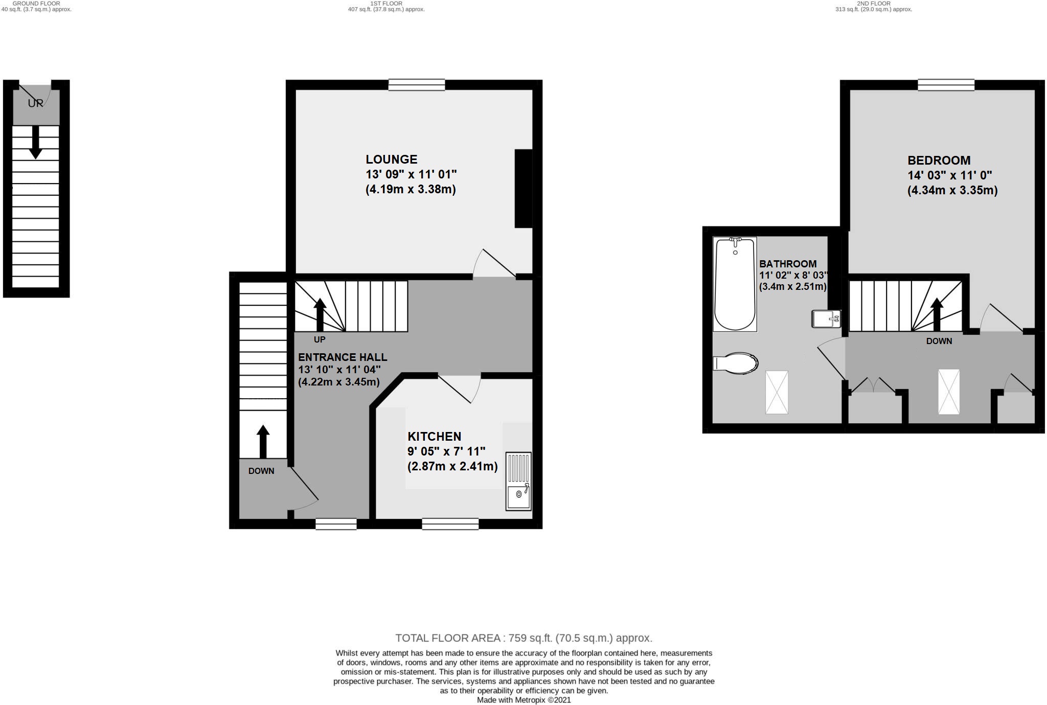 Flat 2, 52, High Street, Orpington floorplan
