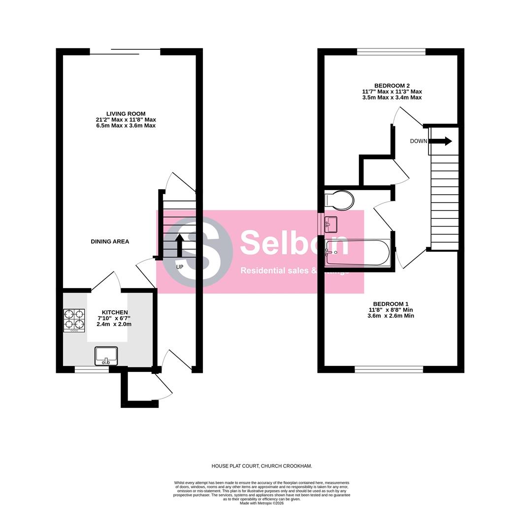 2, House Plat Court, Fleet floorplan
