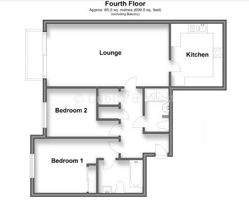 38, Admirals House, Gisors Road, Southsea floorplan