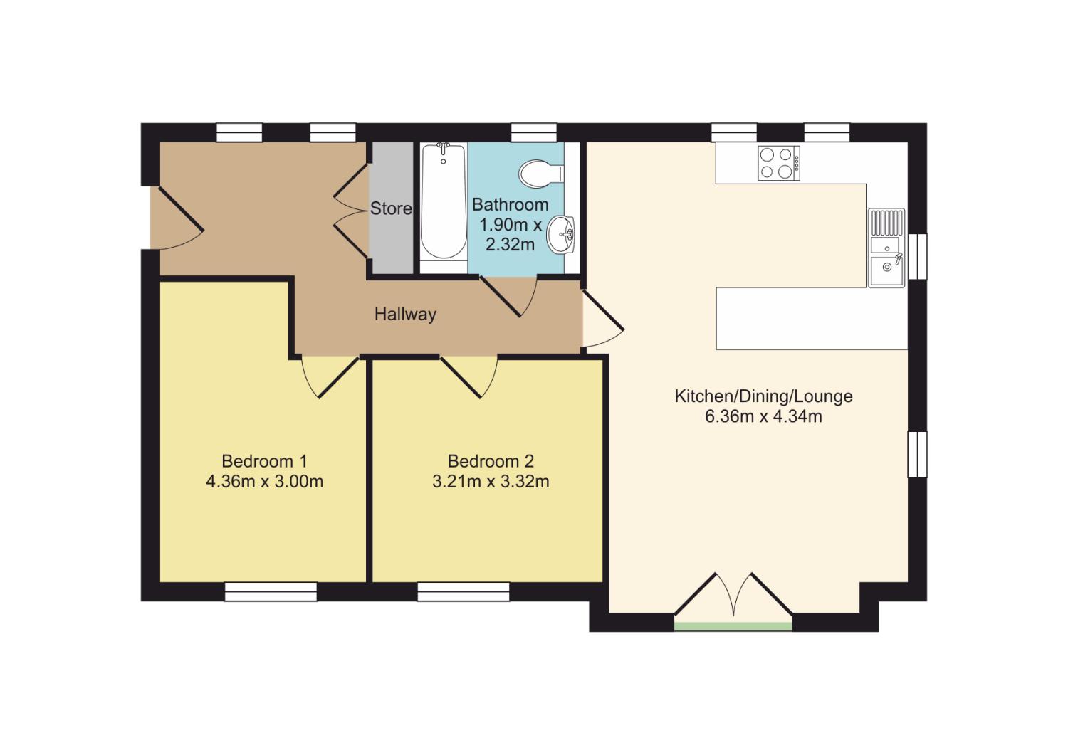 2 Bedrooms Flat for sale in Sussex Road Apartments, Sussex Road, Chapel Town, Sheffield S35