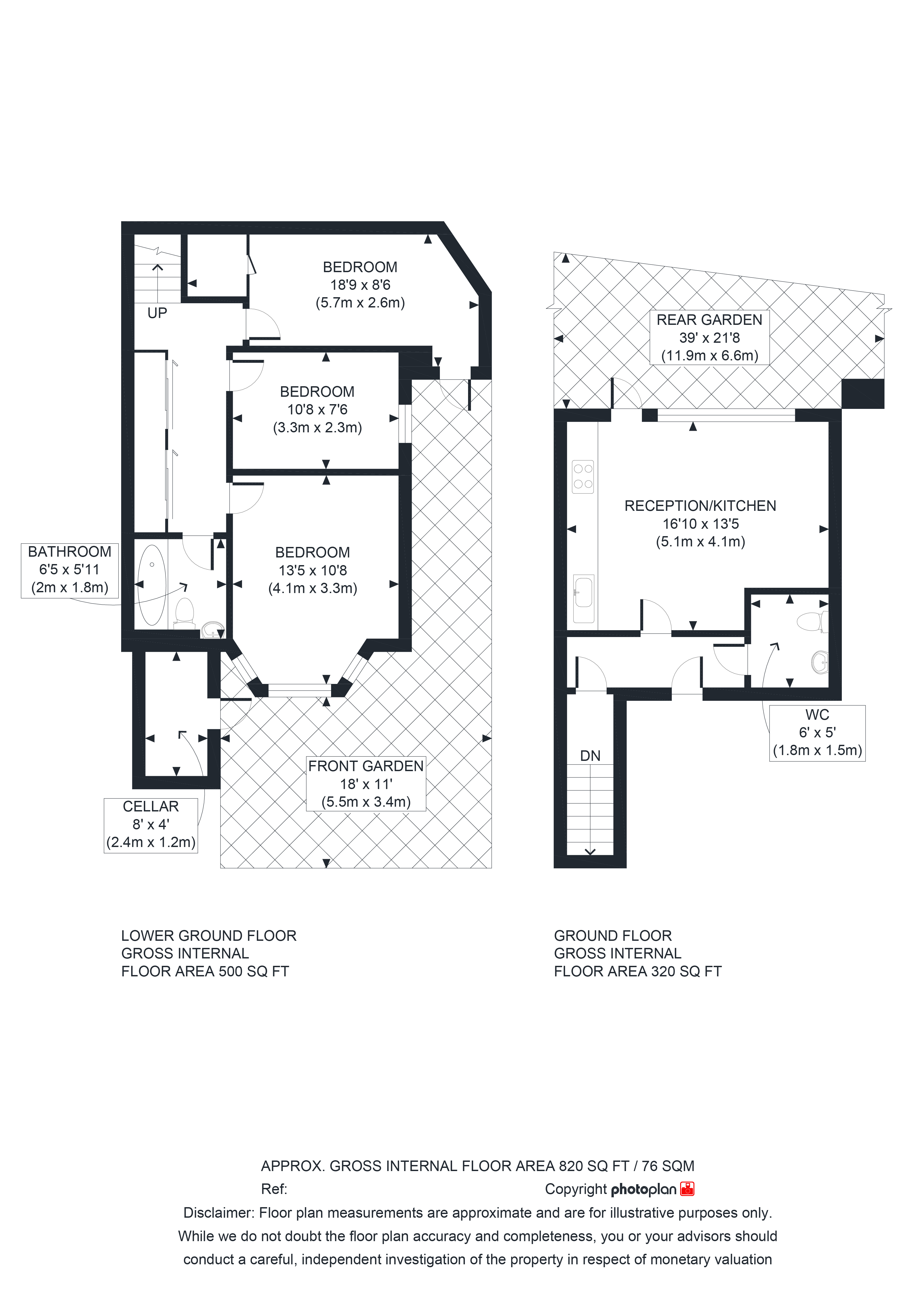 Flat 1, 17, Mill Lane, London floorplan