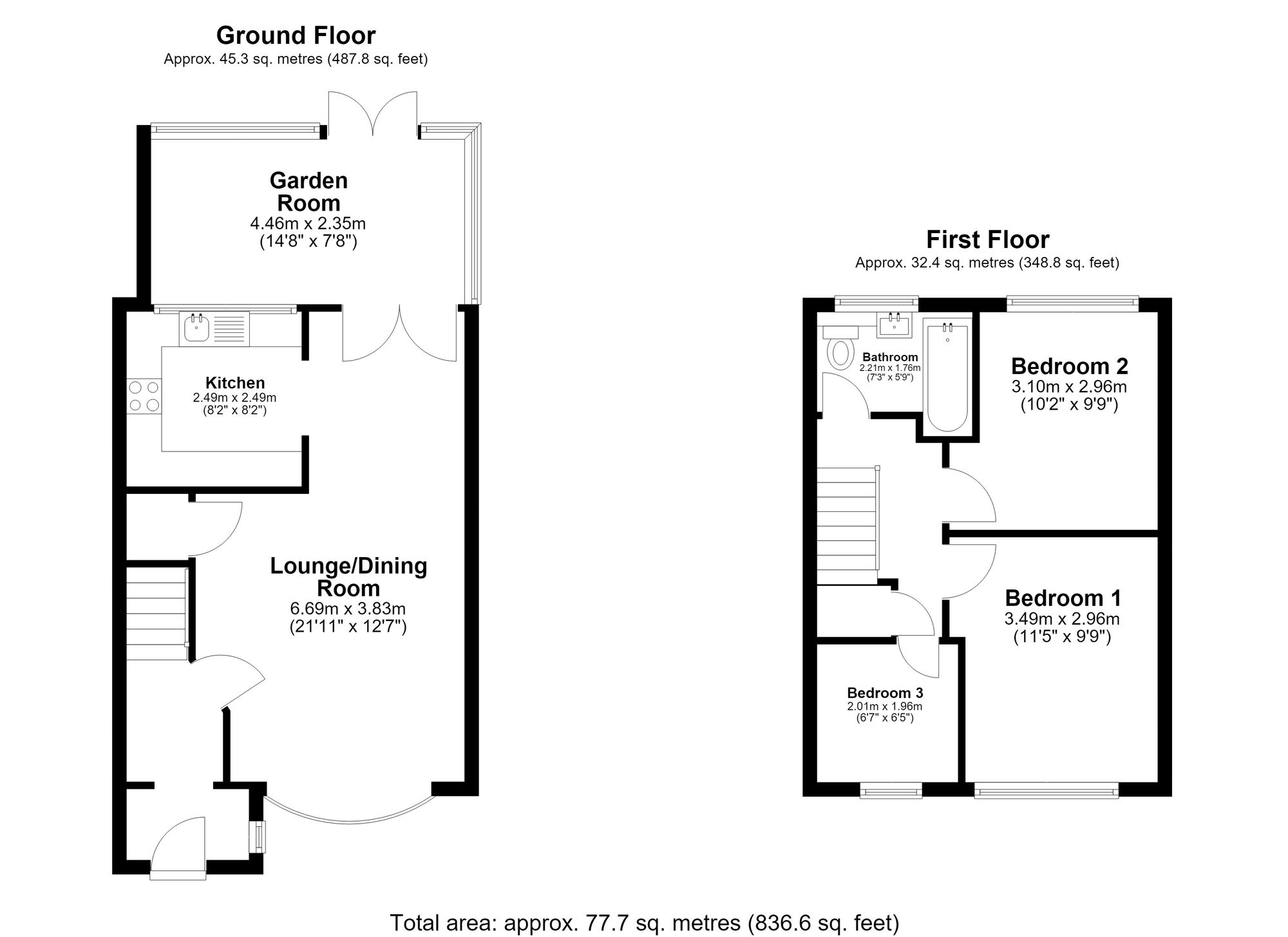 14 Swift Close, Royston floorplan