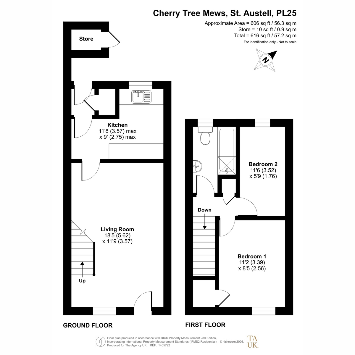 Cherry Tree Mews, St. Austell, PL25 floorplan