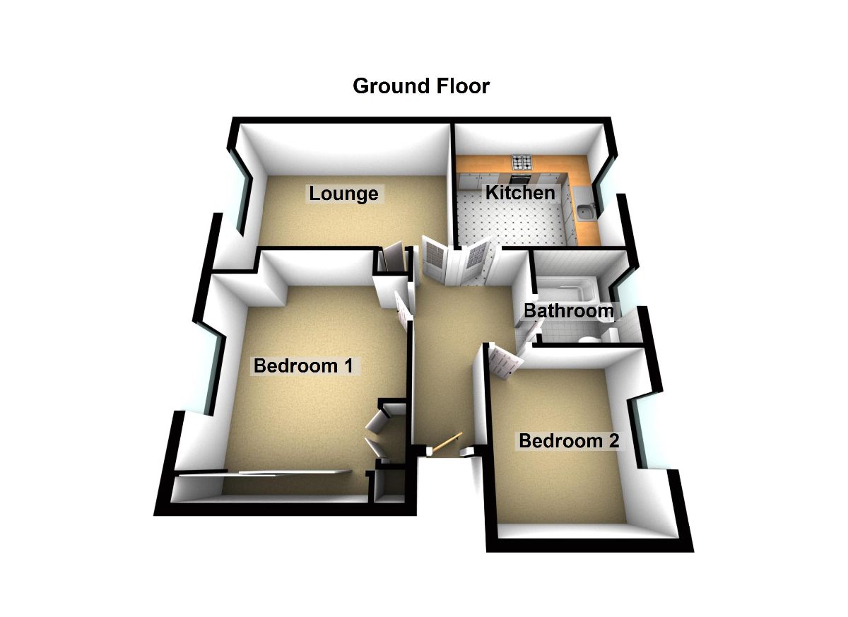 2 Bedrooms Flat for sale in Clark Street, Town Centre, Airdrie ML6