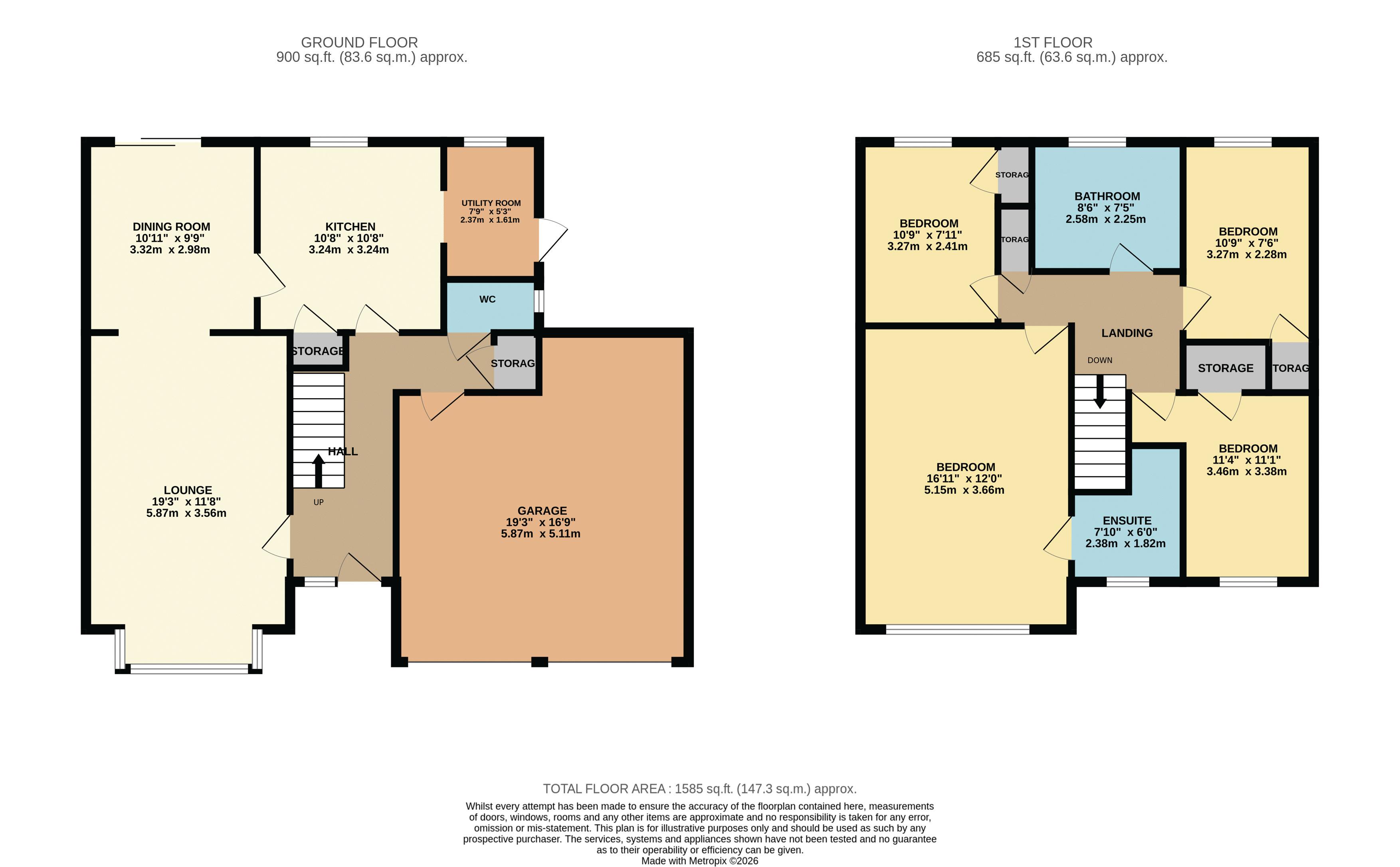 28, Copthorn Avenue, Broxbourne floorplan