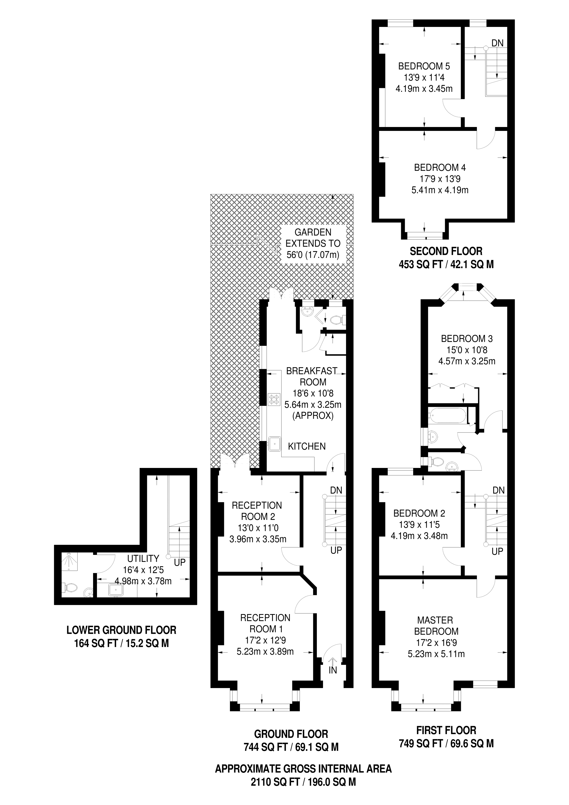 5 Bedrooms  to rent in Thornton Avenue, Chiswick W4