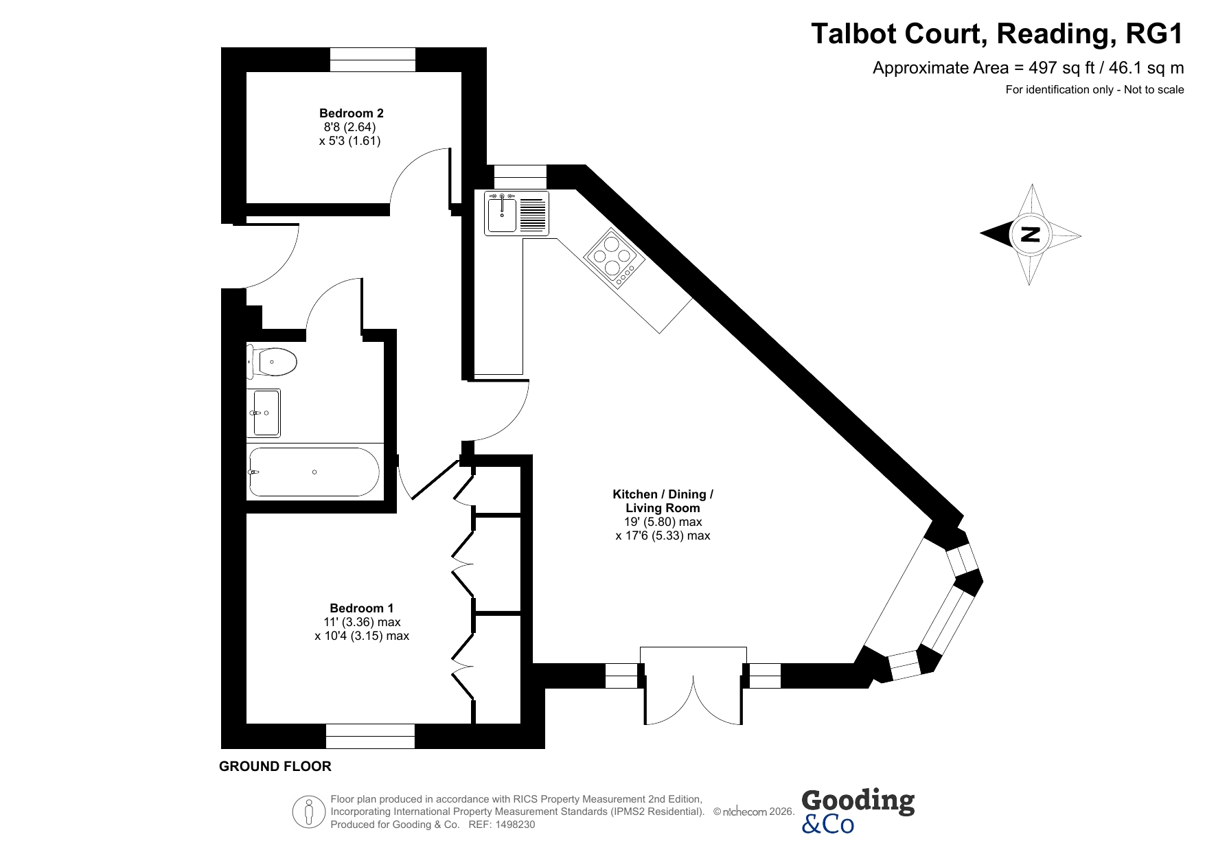 11, Talbot Court, Reading floorplan