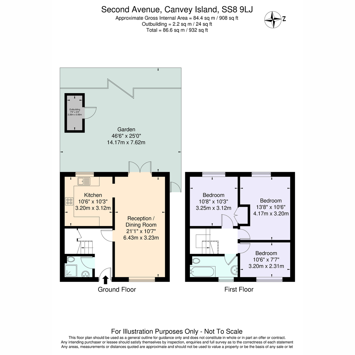 130, Second Avenue, Canvey Island floorplan