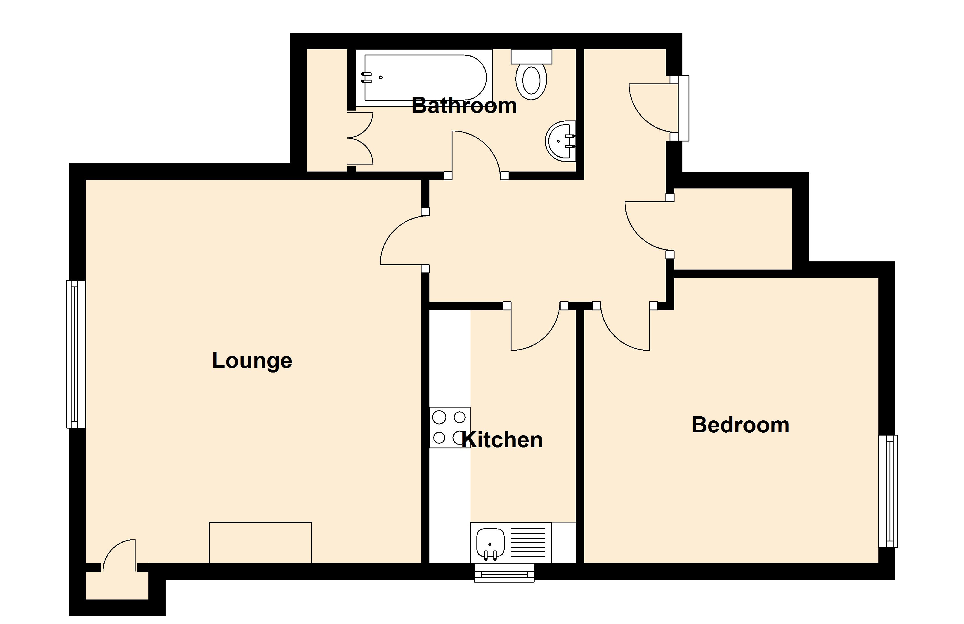 Queen Street, Craigie, Perth PH2, 1 bedroom flat for sale 