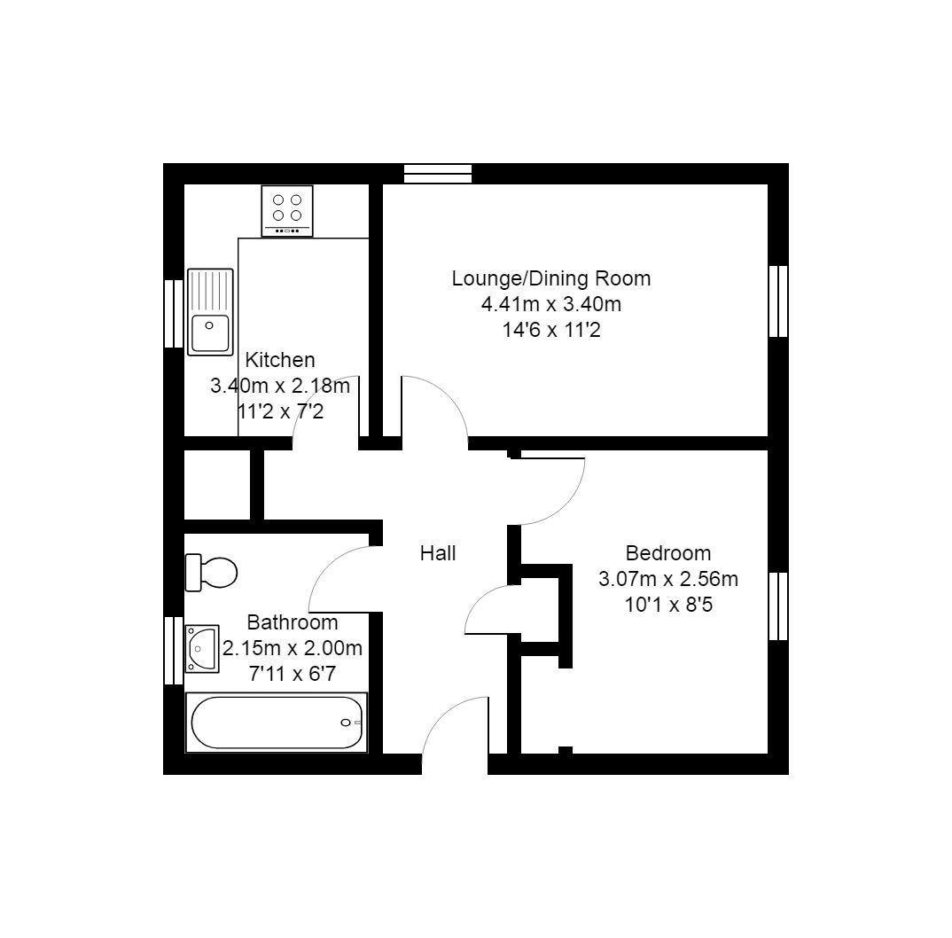 1 Bedrooms Flat to rent in Arundel Close, Tonbridge TN9