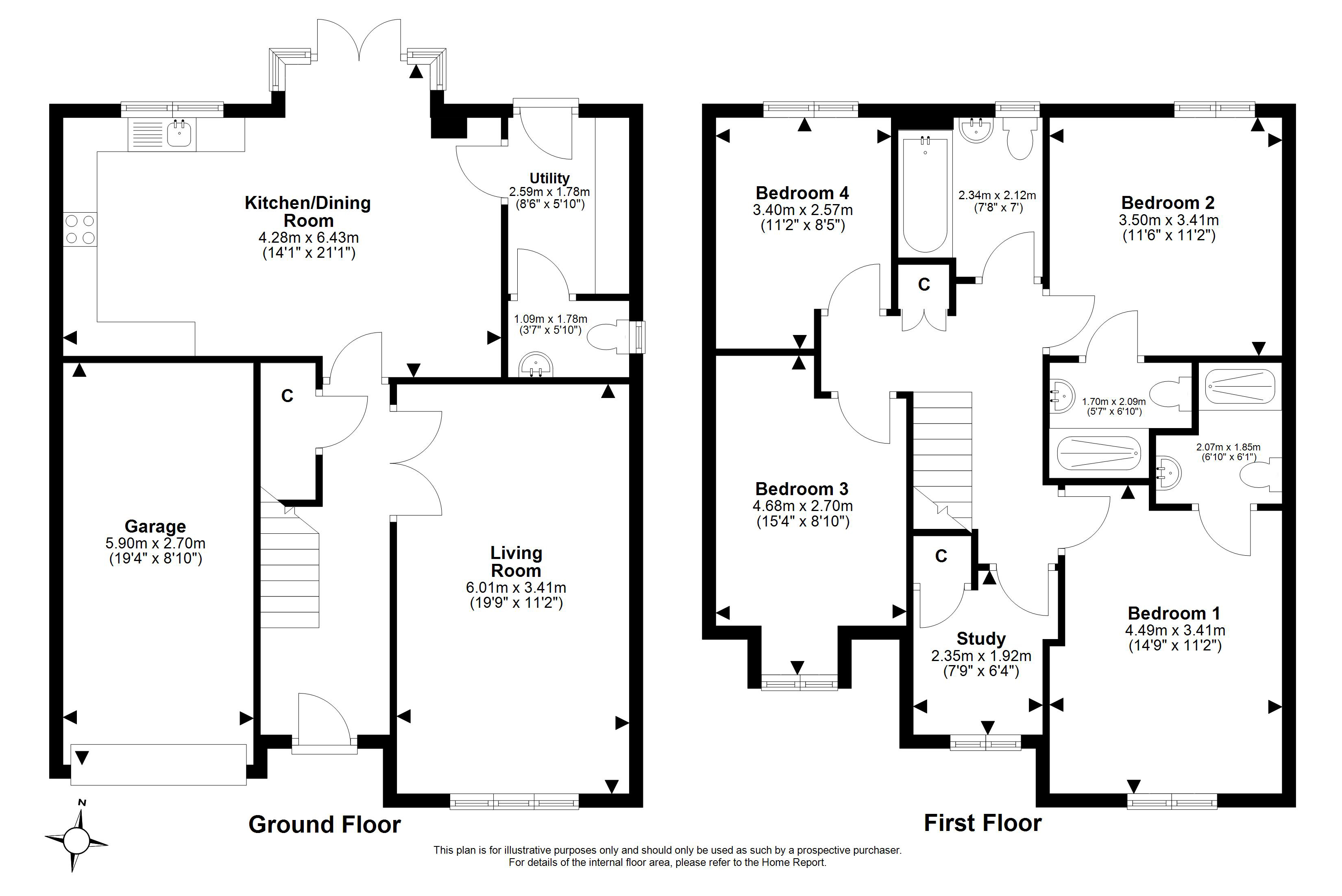 19, Appleton Drive, Livingston floorplan