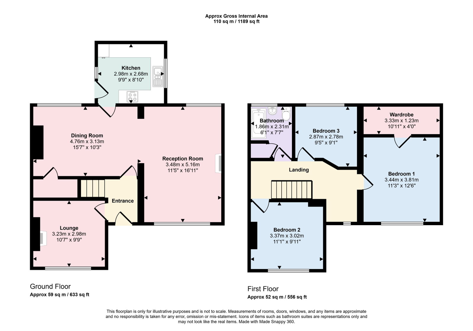 13, Thirlmere Avenue, Workington floorplan