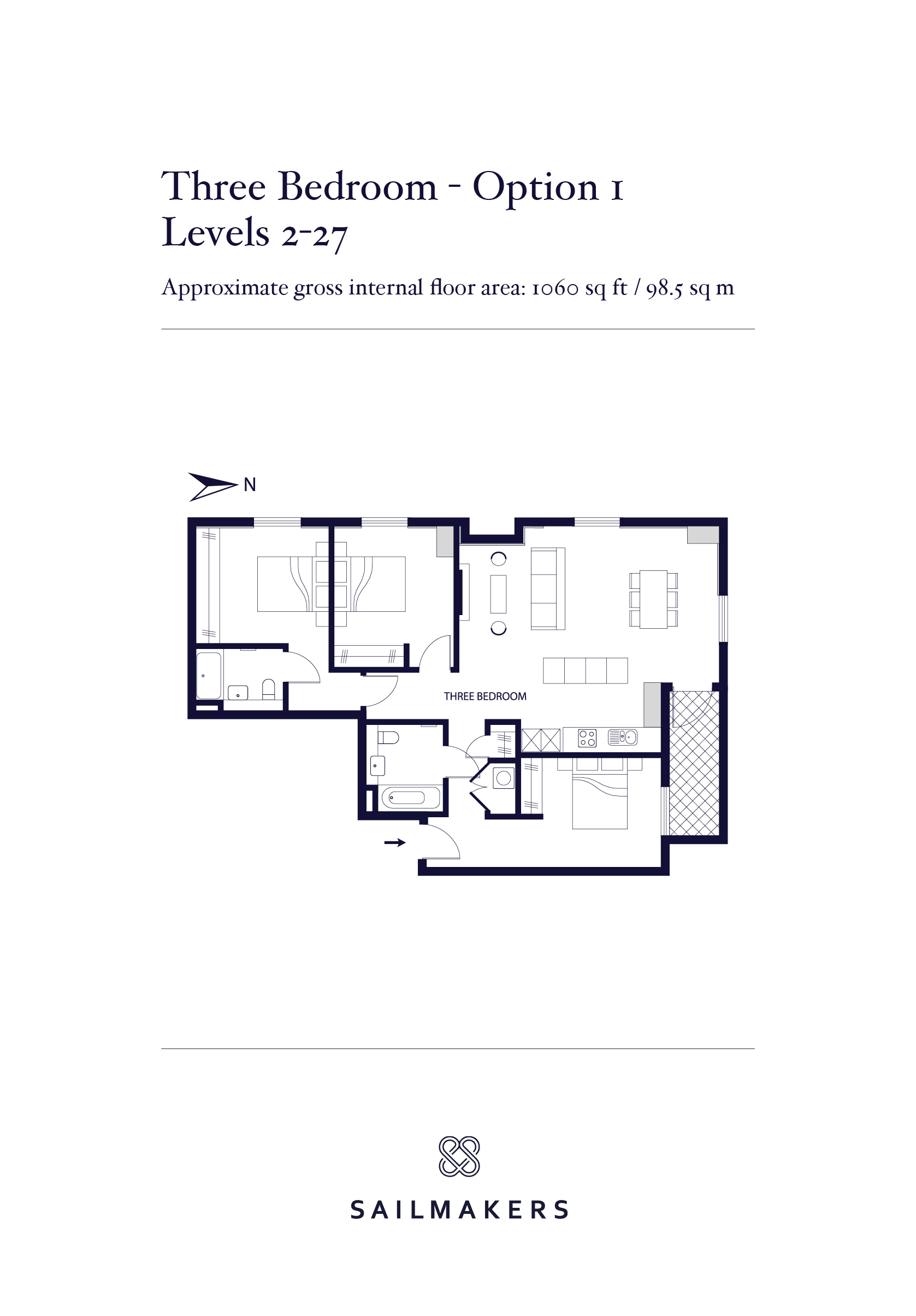 Sirocco Tower, Sailmakers, Canary Wharf, E14 9UA, London floorplan