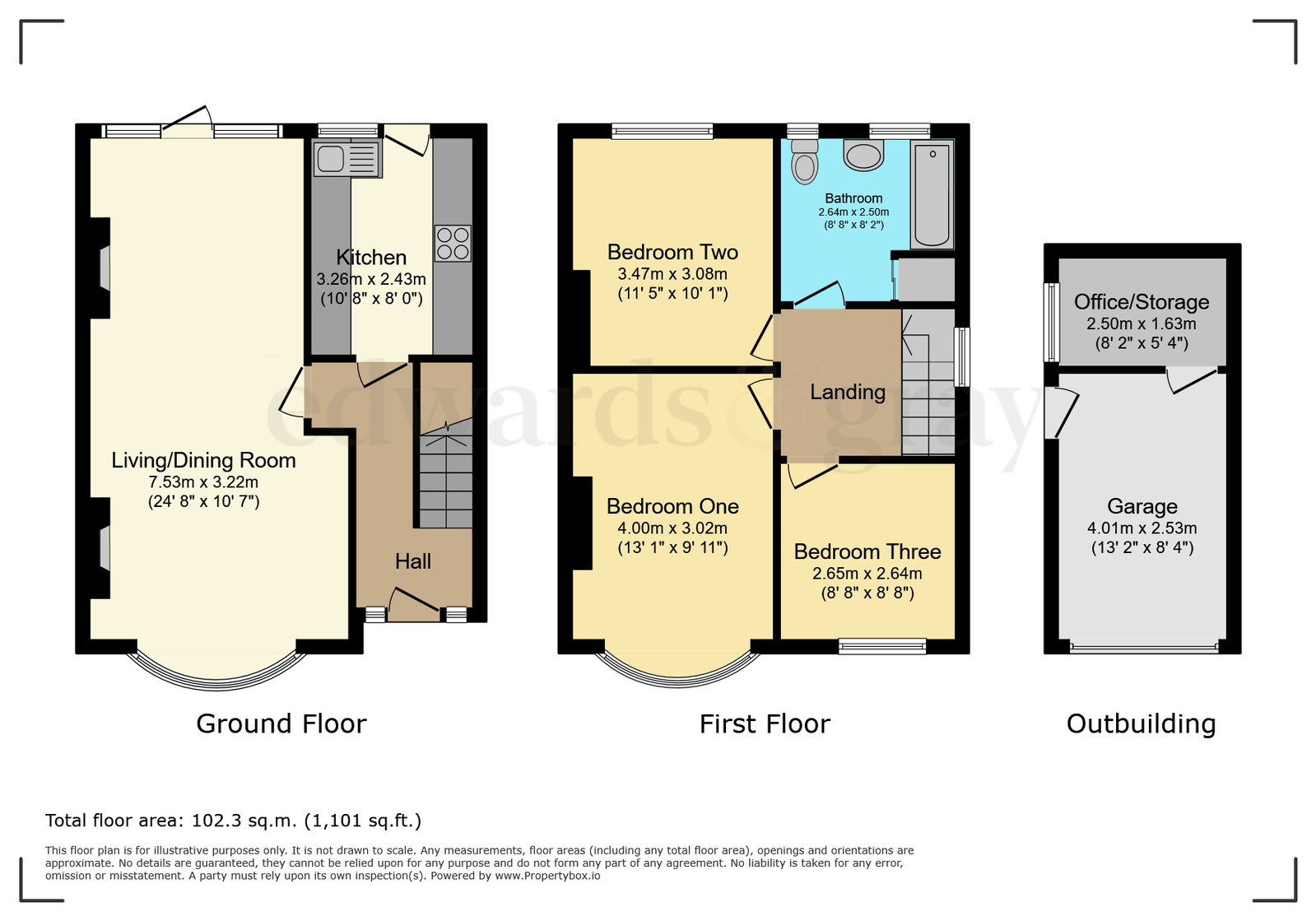 98, Whateley Crescent, Castle Bromwich floorplan