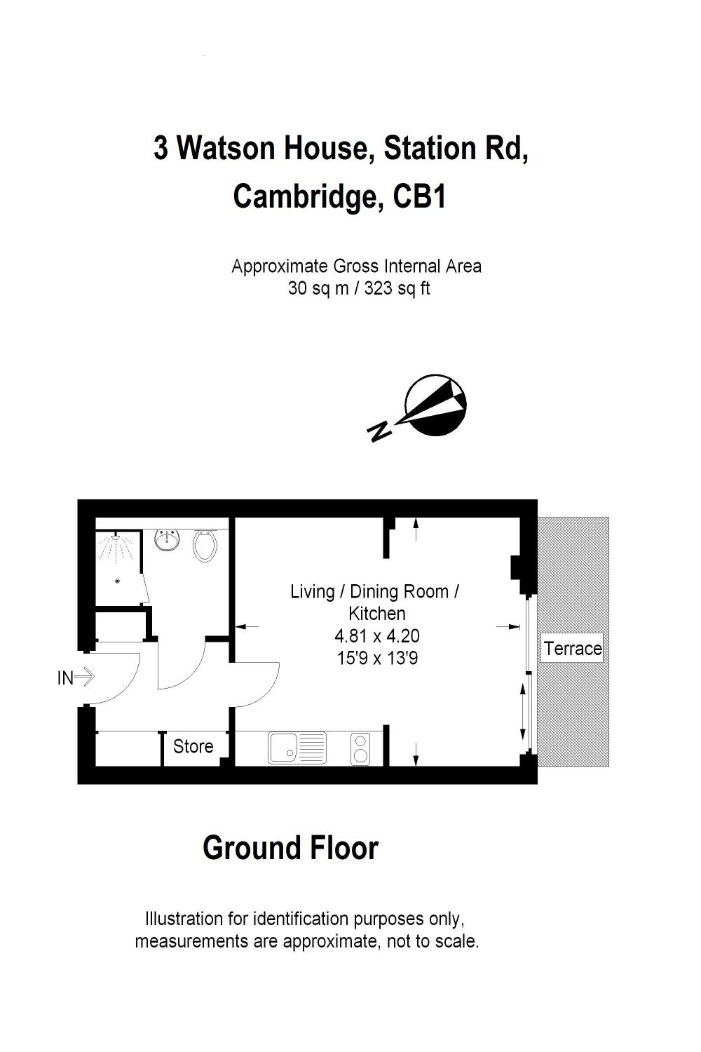 3, Watson House, Cambridge floorplan