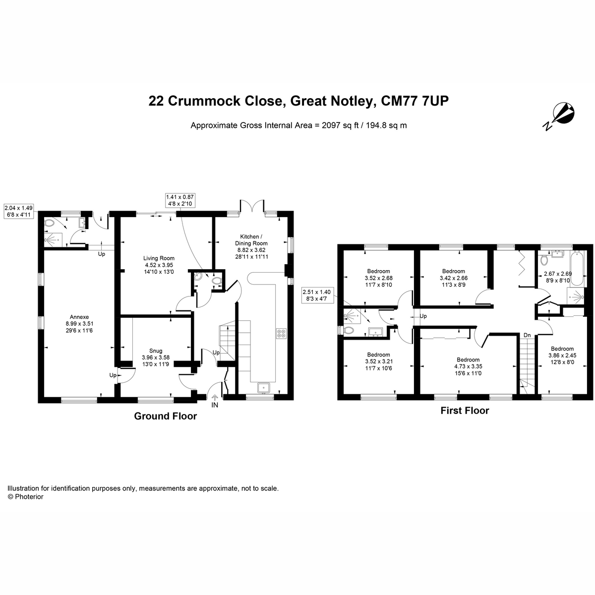 22, Crummock Close, Great Notley Braintree floorplan