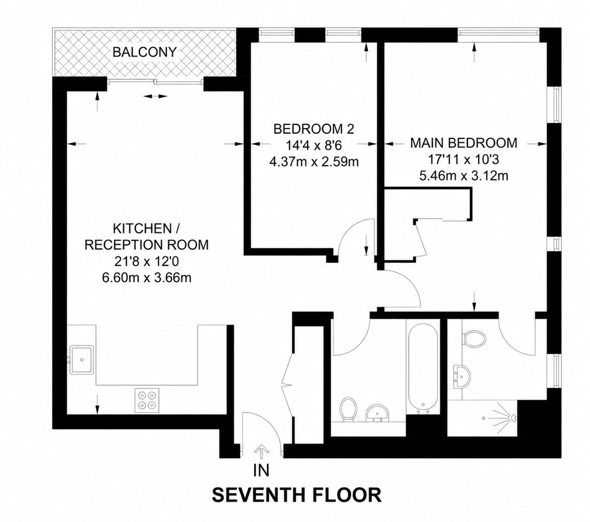 Flat 34, Skylark Point, London floorplan