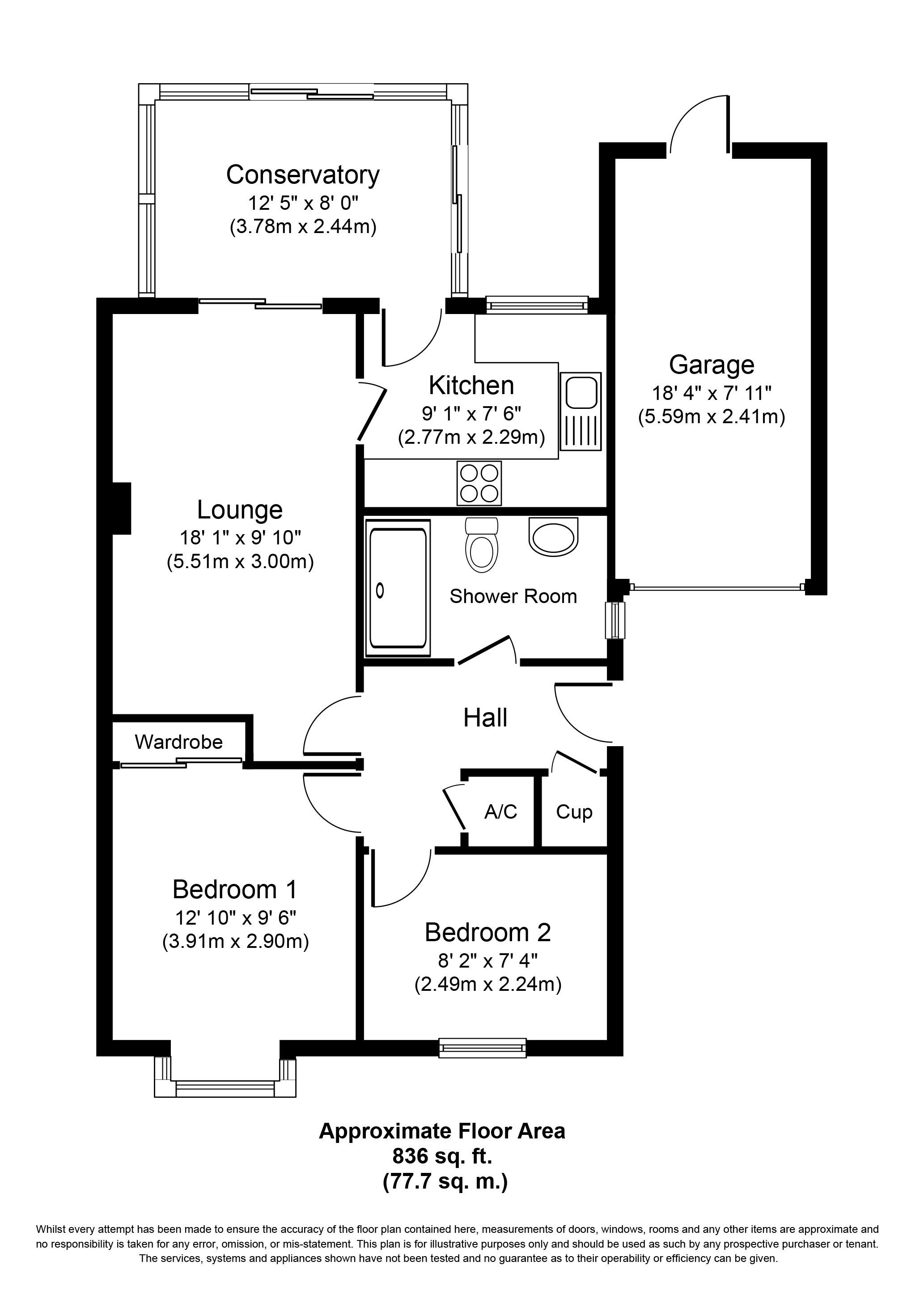 2 Bedrooms Bungalow for sale in Brewster Close, Fazeley, Tamworth B78