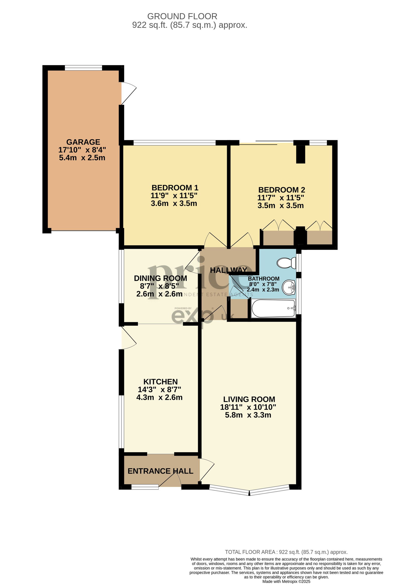 12, Holly Tree Croft, York floorplan