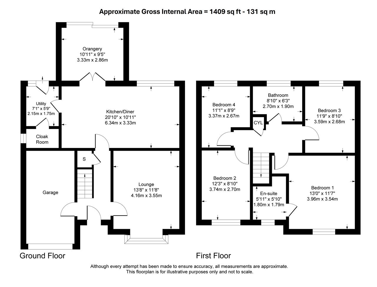 2, Grove Avenue, Winsford floorplan