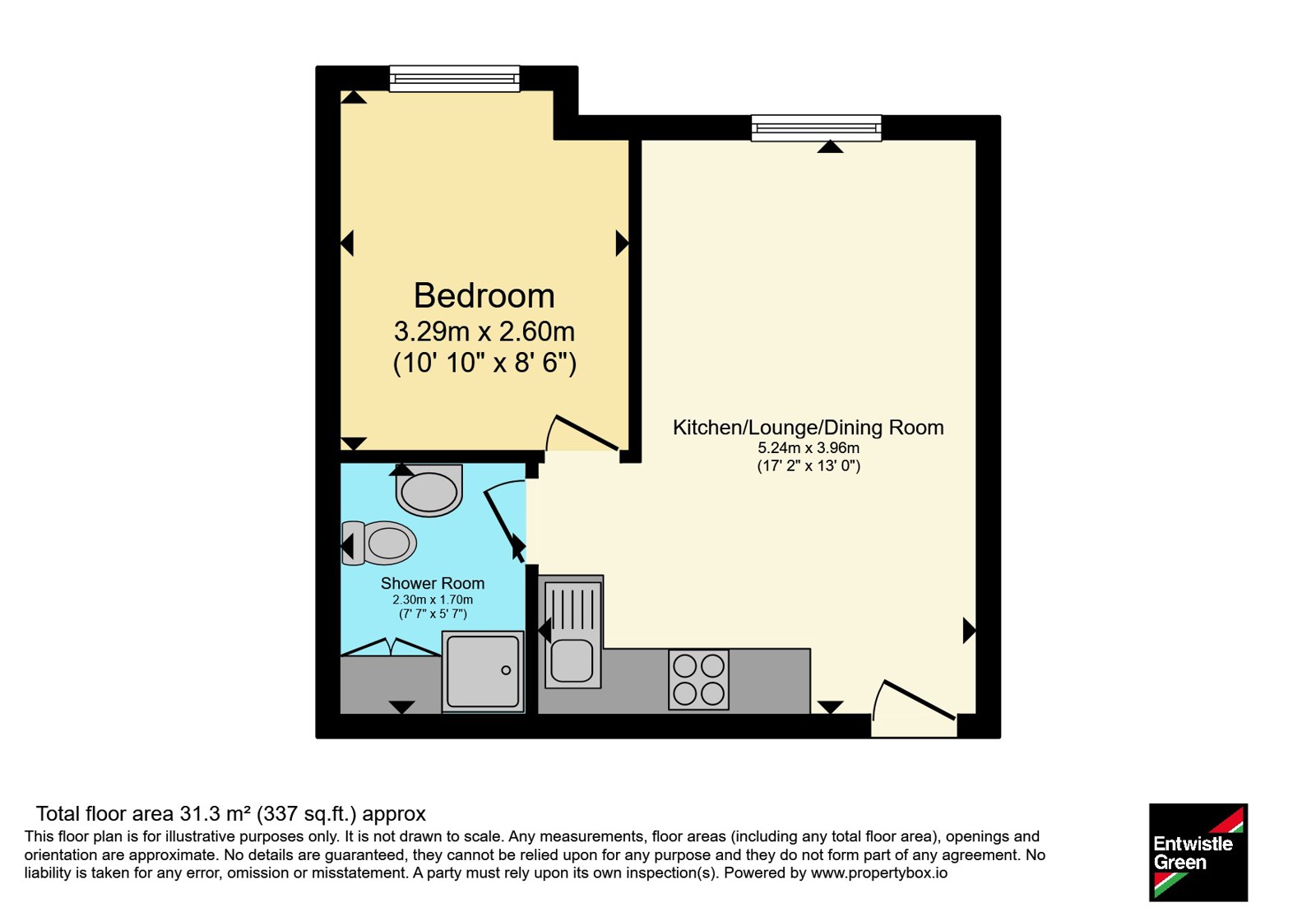 Flat 15,, Marina House, Liverpool floorplan