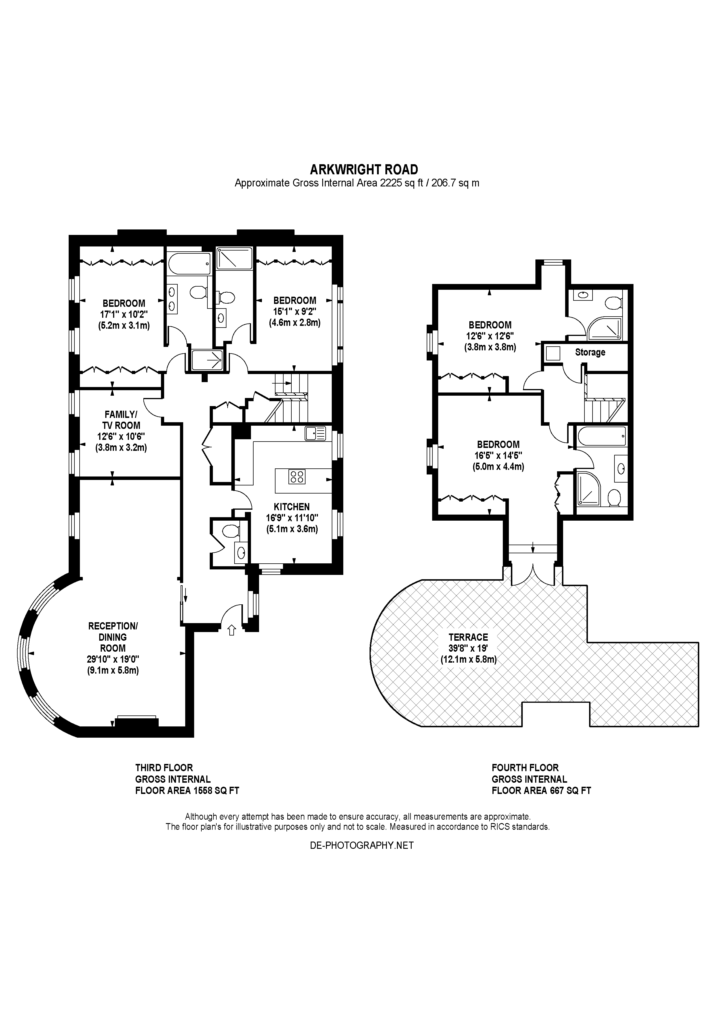 Flat 7 , Arkwright Road, London floorplan