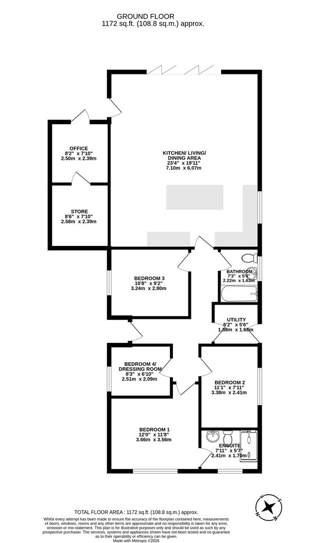 6, Barlings Close, Gainsborough floorplan