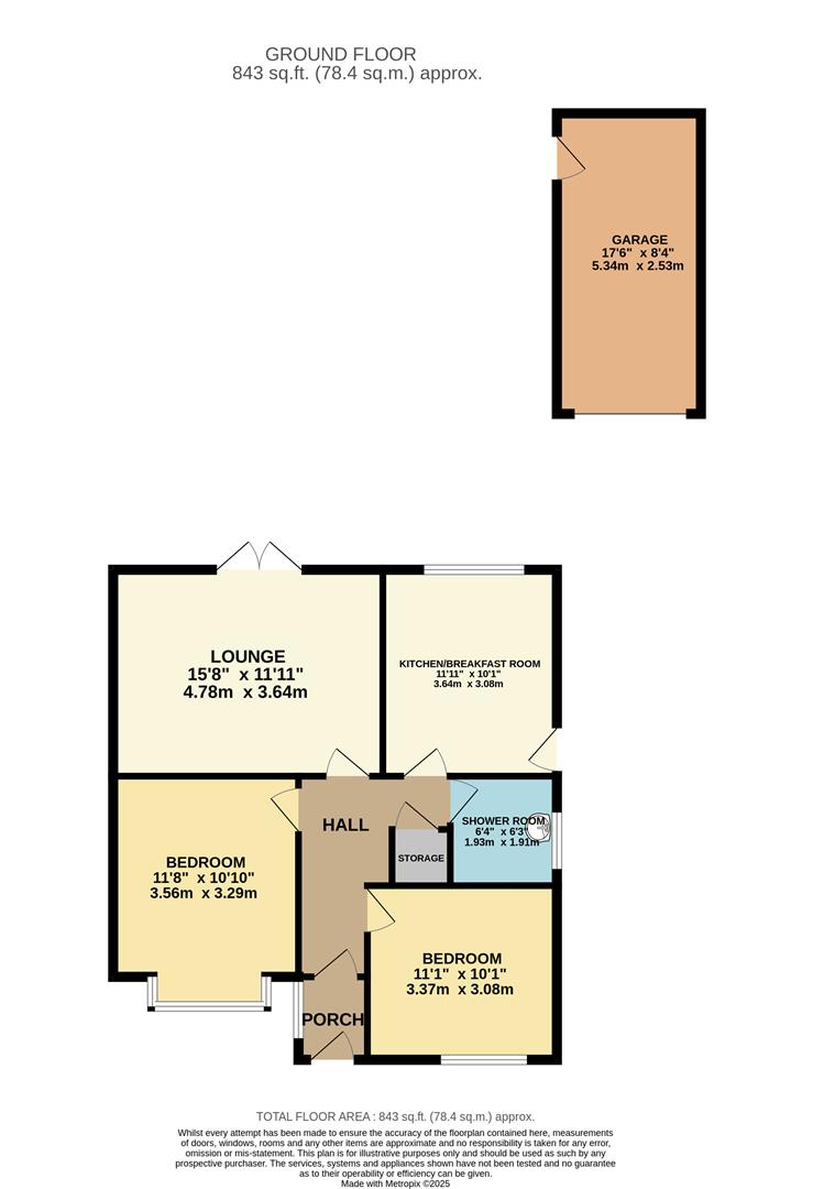 17, Bryn Rhosyn, Abergele floorplan