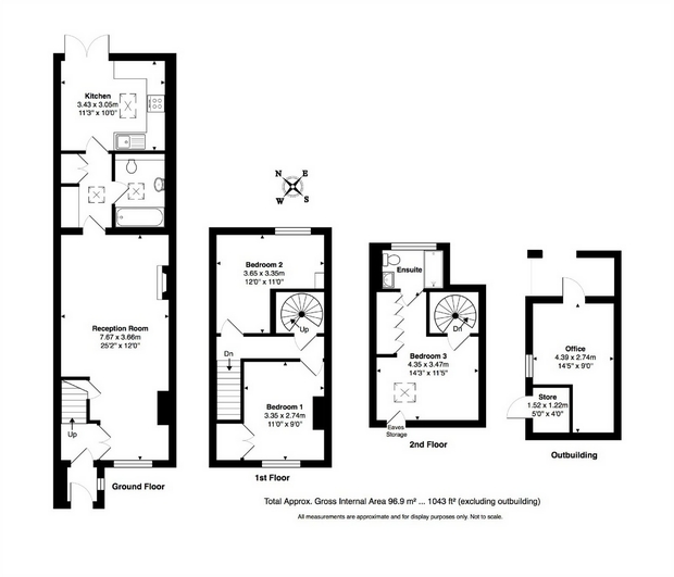 3 Bedrooms Semi-detached house for sale in Birtley Road, Bramley, Guildford, Surrey GU5