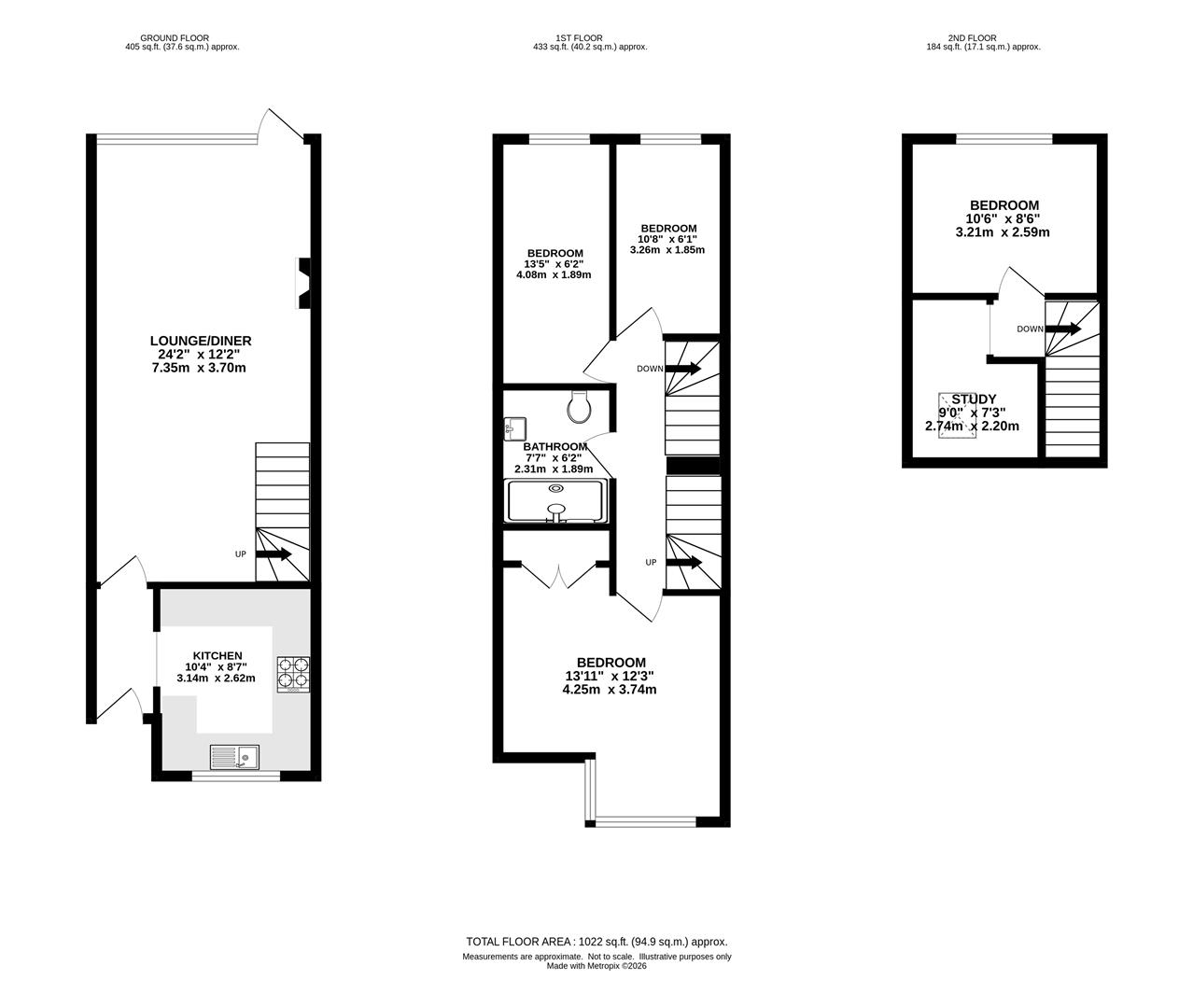 34, Park Meadow, Brentwood floorplan