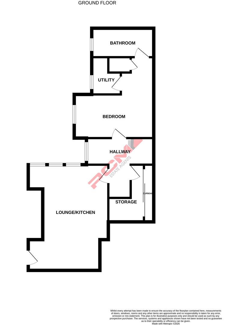 Flat 1B Highland Mansions, 117, Pevensey Road, St Leonards-On-Sea floorplan