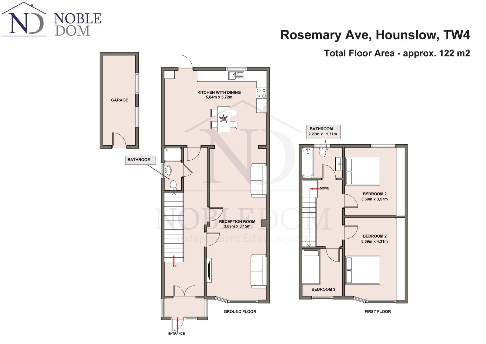 50 Rosemary Avenue, HOUNSLOW floorplan