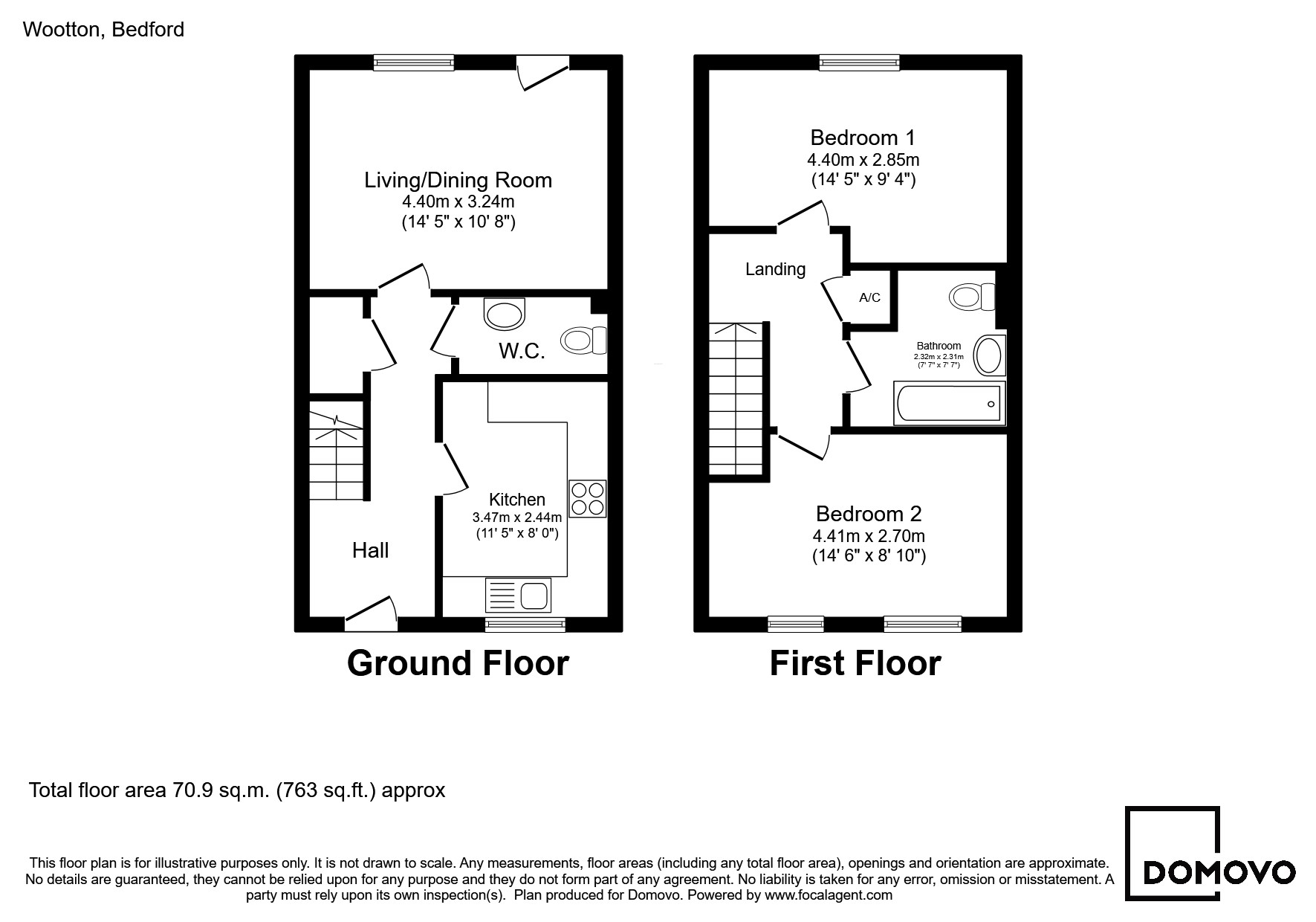 6, Johnson Avenue, Wootton floorplan
