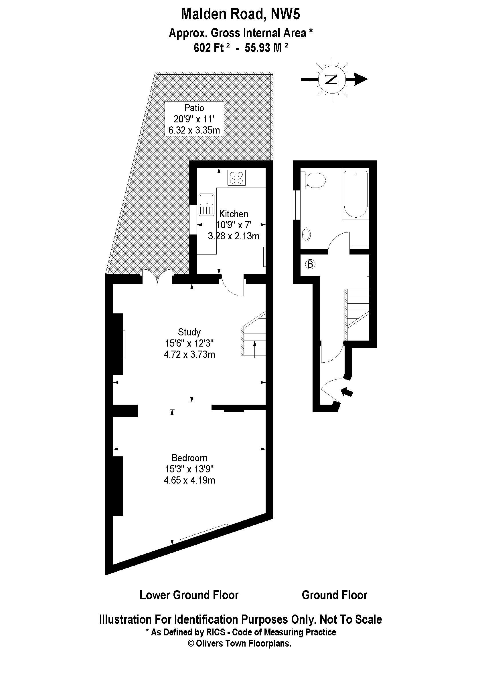 1 Bedrooms Flat to rent in Malden Road, London NW5