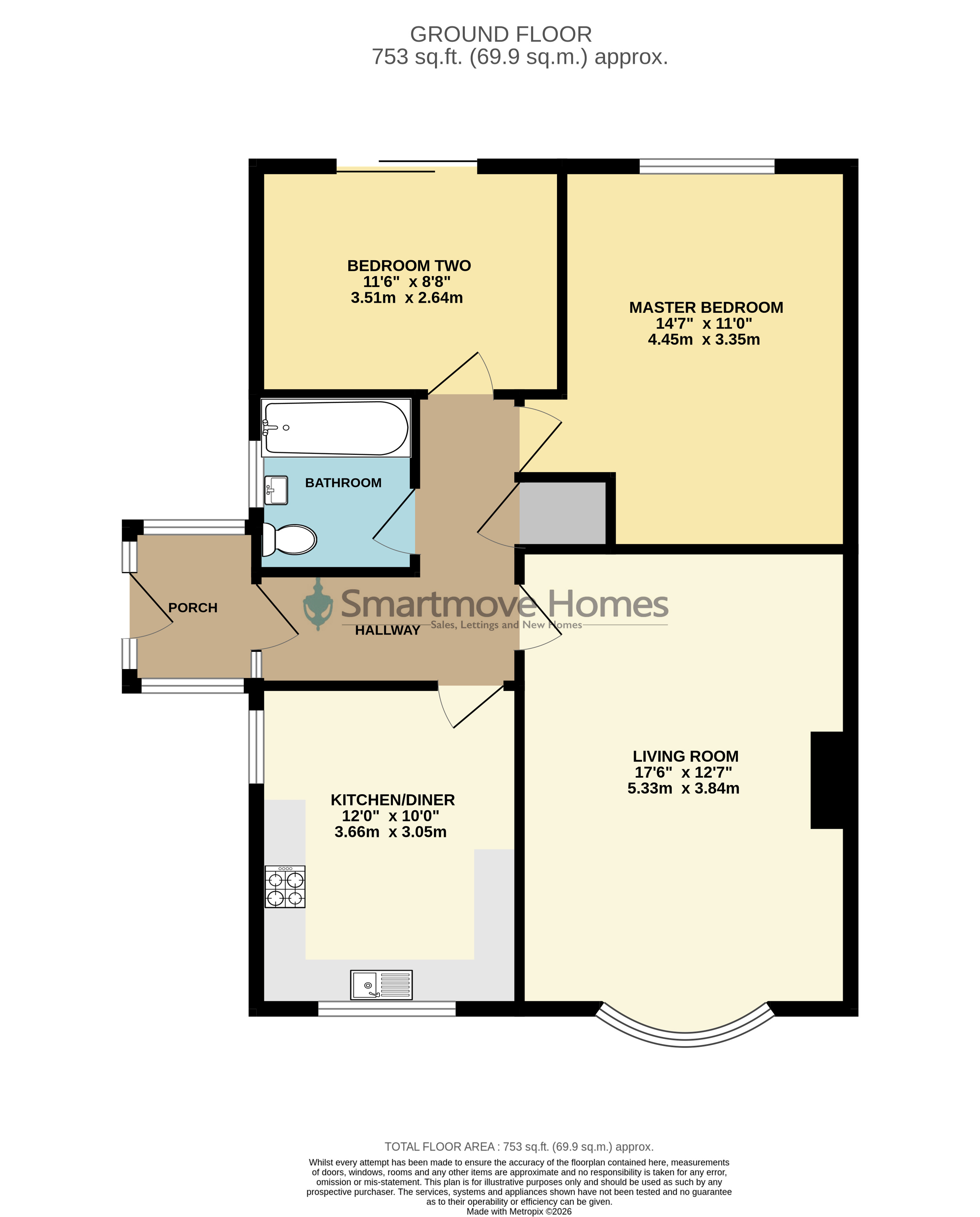 4, Brookfield Close, Ripley floorplan