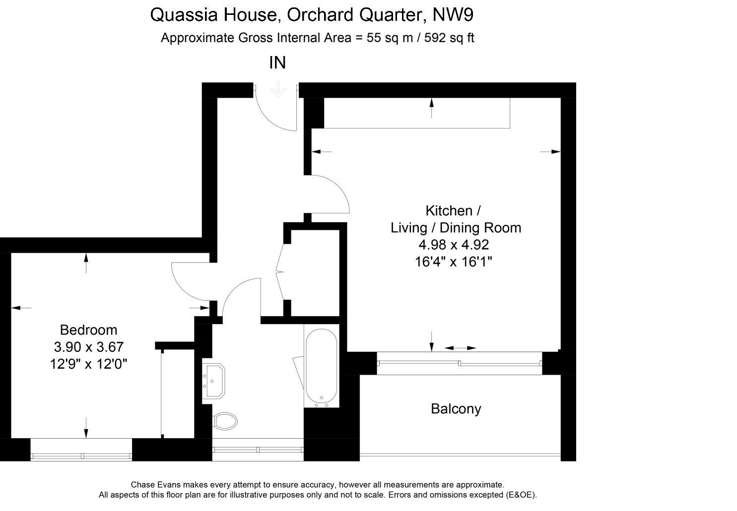 1 Bedrooms Flat to rent in Quassia House, Colindale Gardens, Colindale NW9