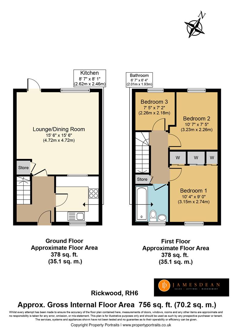 3 Bedrooms Terraced house for sale in Rickwood, Horley RH6