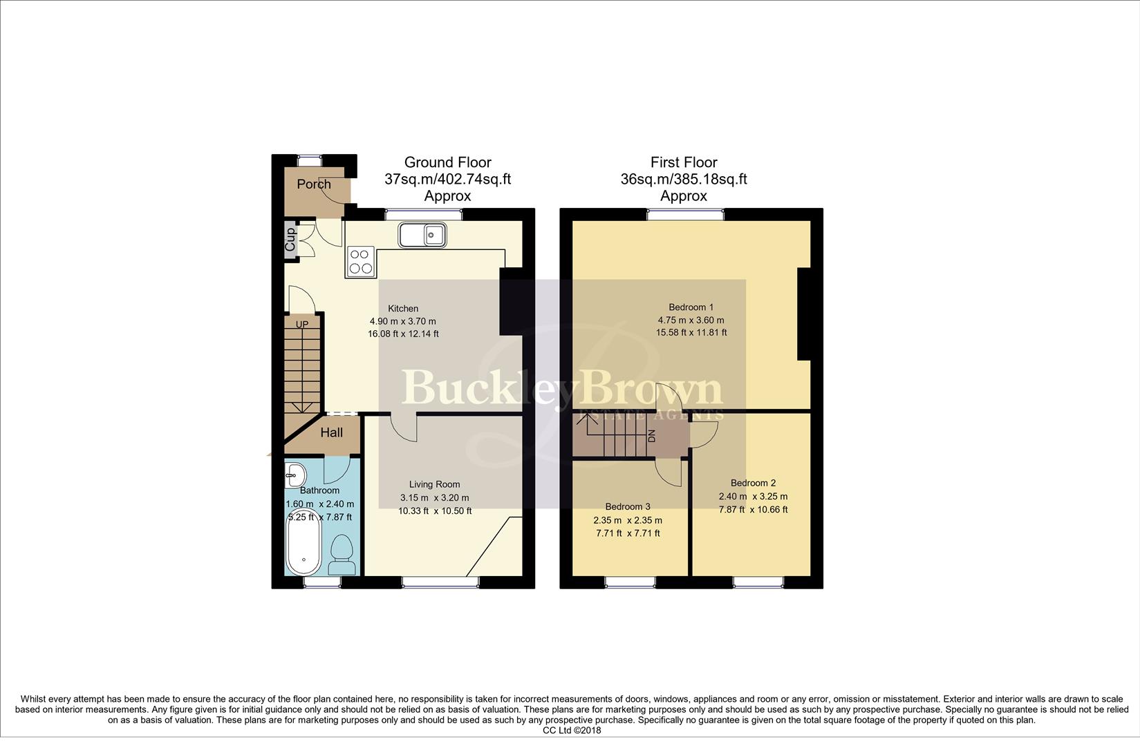 1, Portland Terrace, Mansfield floorplan