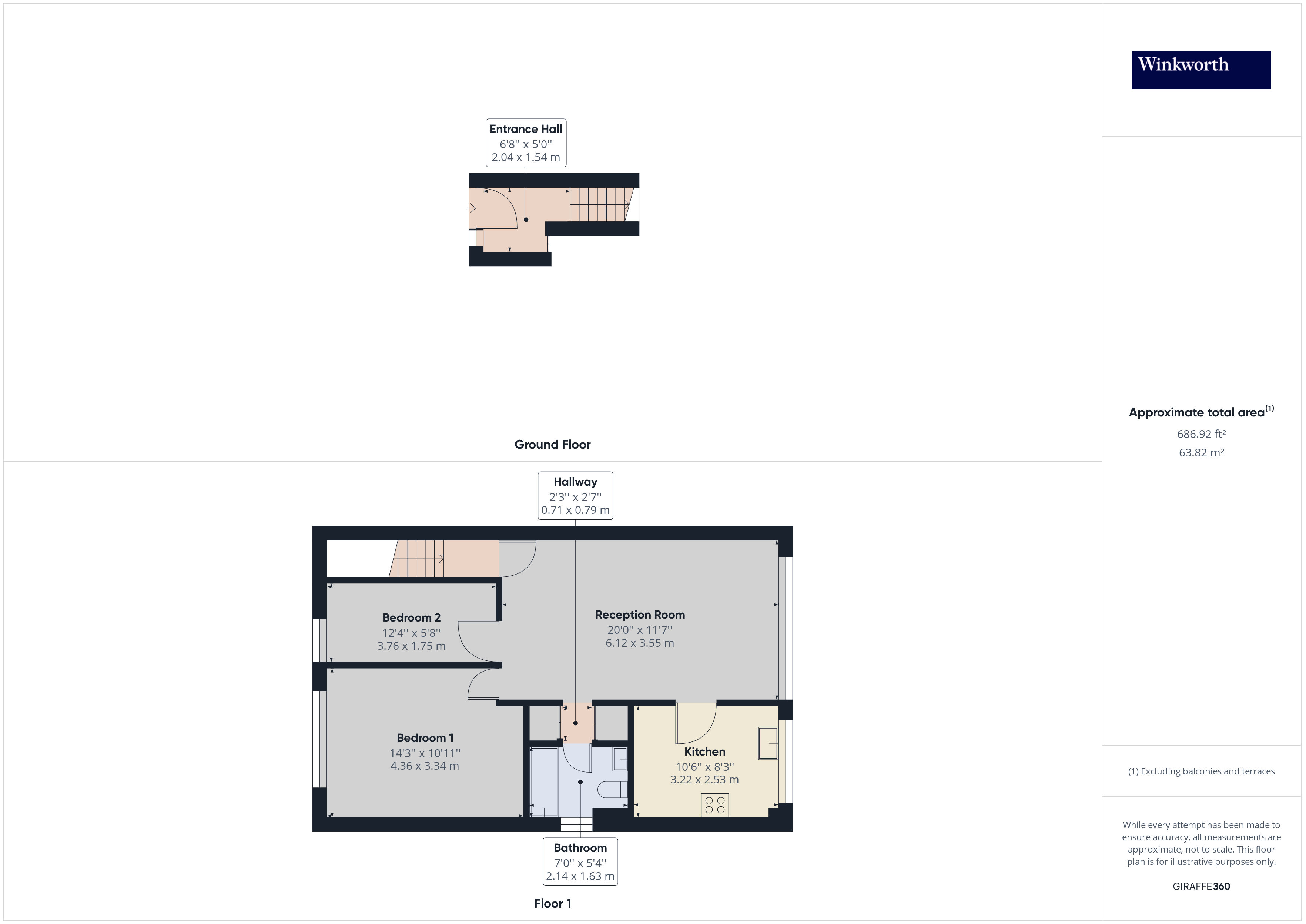 7,, Graham Lodge, Edgware floorplan