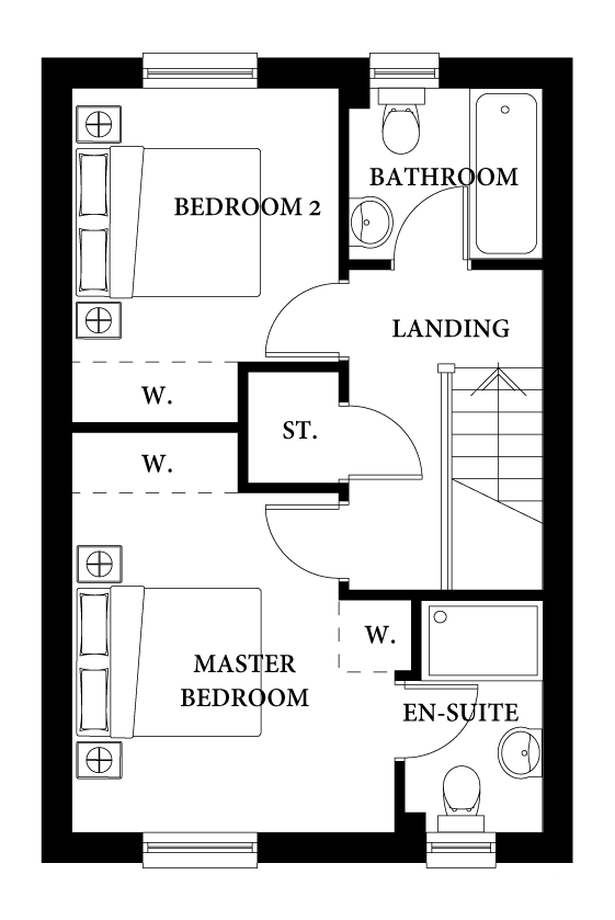 Lingfield Gardens, Whitland SA34, 2 bedroom end terrace house for sale