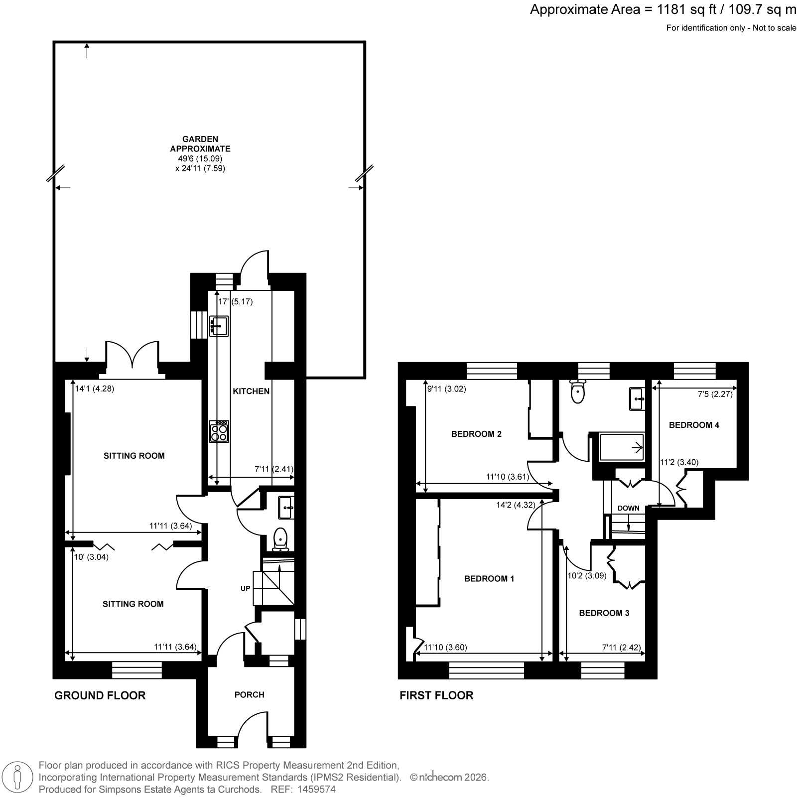 69, Claremont Avenue, New Malden floorplan