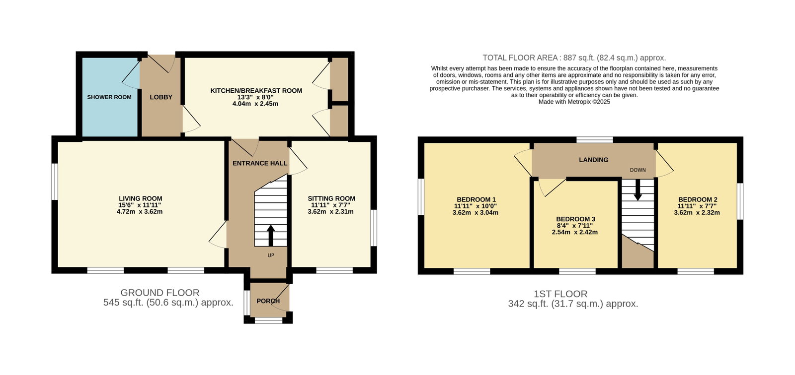 Romany Rye, Rance Pitch, Gloucester floorplan