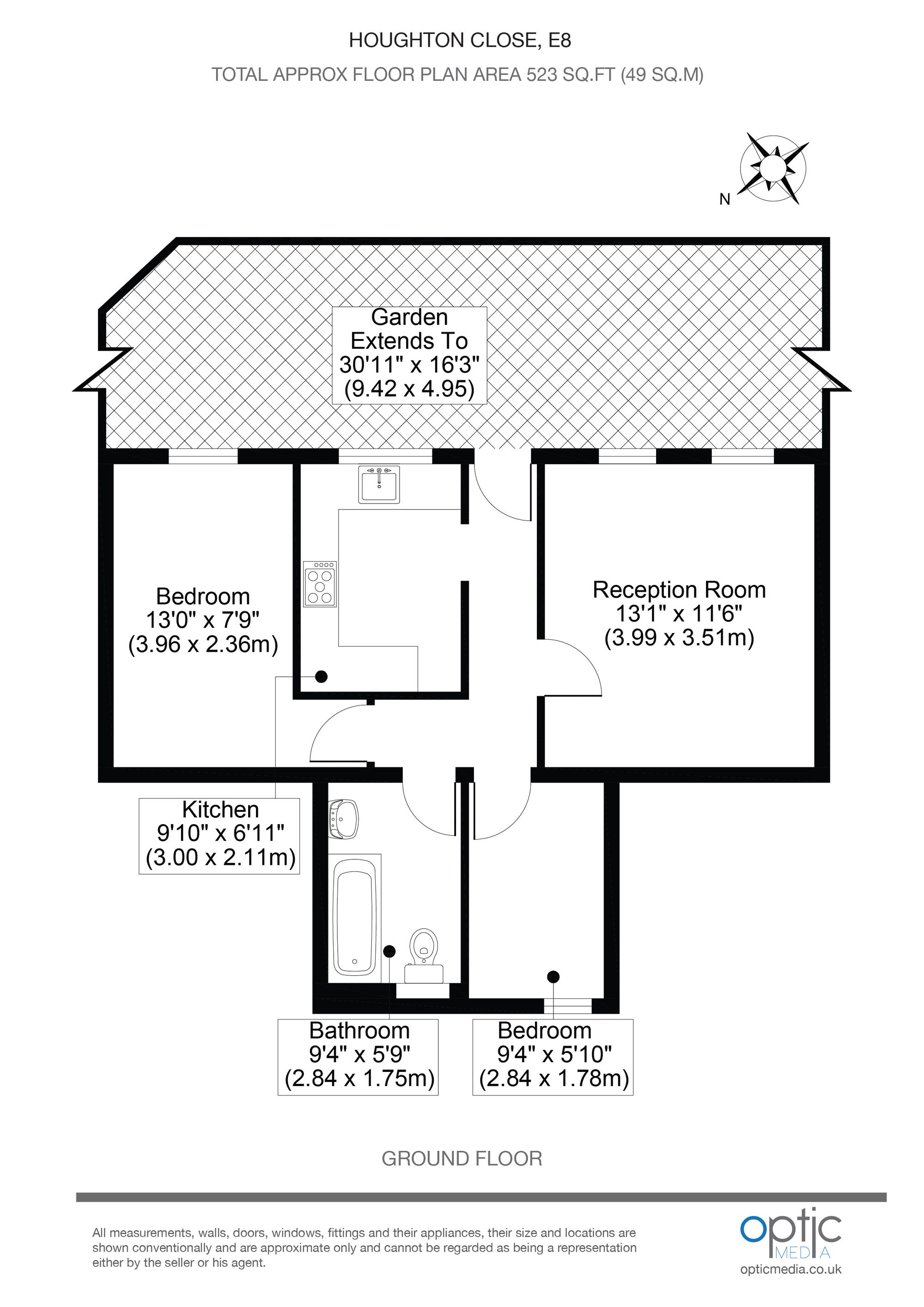 1 Houghton Close, London floorplan