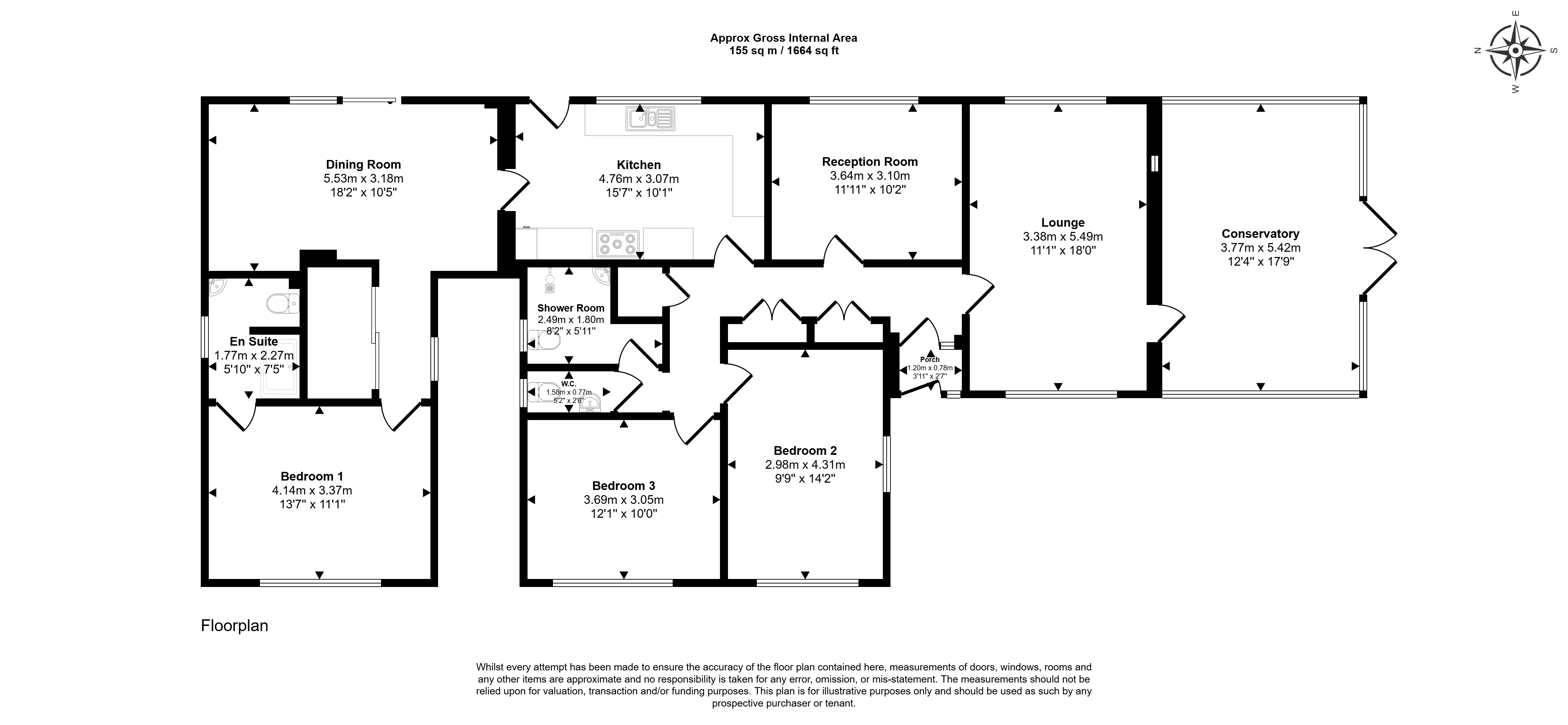 1, St. Peters Crescent, Bexhill On Sea, East Sussex, TN40 floorplan