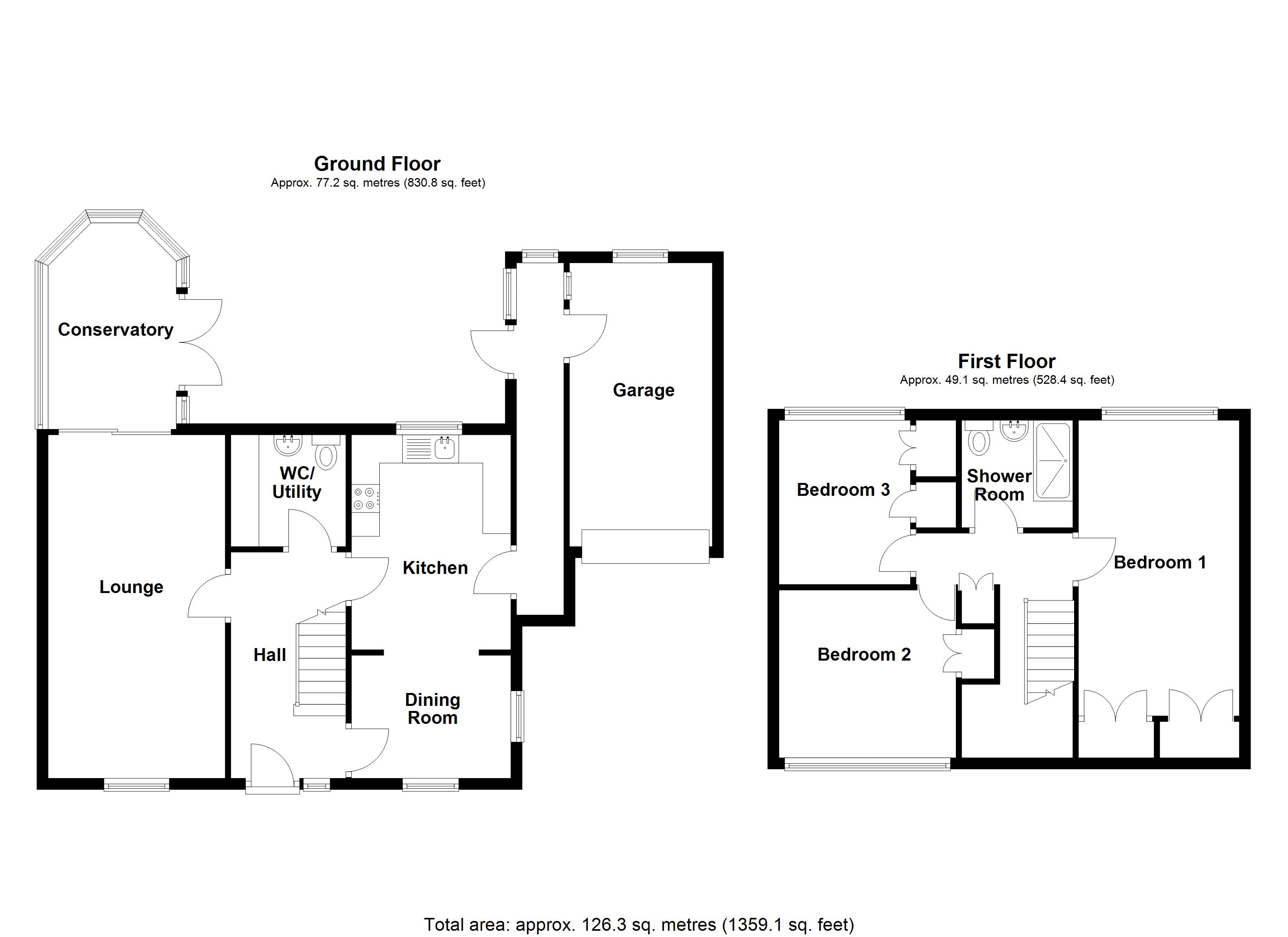7, Rowan Drive, Sleaford floorplan
